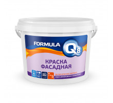 Краска фасадная водно-дисперсионная Formula Q8 матовая белая 25 кг.