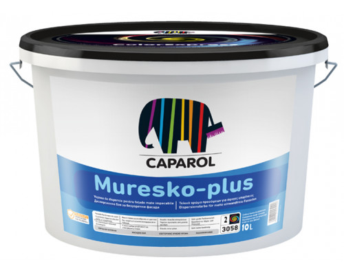 Краска фасадная водоотталкивающая Caparol Muresko-Plus База1 белая 10л.