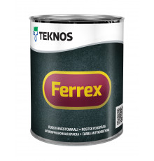 Краска Феррекс серый 1/1л Teknos