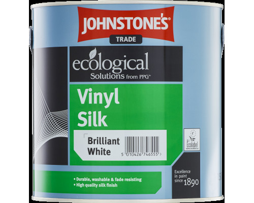 Краска интерьерная для стен и потолков моющаяся полуматовая Johnstone`s Vinyl Silk 5 л.