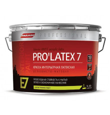 Краска интерьерная латексная шелковисто-матовая PARADE PRO'LATEX Е7 база А 2,7л. Россия