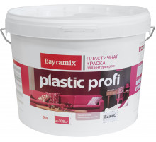 Краска интерьерная пластичная акриловая Bayramix Plastic Profi матовая 0,9 л. база C