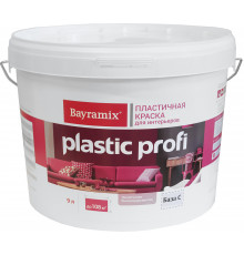 Краска интерьерная пластичная акриловая Bayramix Plastic Profi матовая 2,7 л. база C