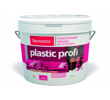Краска интерьерная пластичная акриловая Bayramix Plastic Profi матовая 9 л. база А