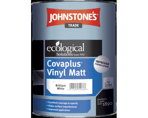 Краска интерьерная водоэмульсионная матовая Johnstone`s Covaplus Vinyl Matt 5 л.
