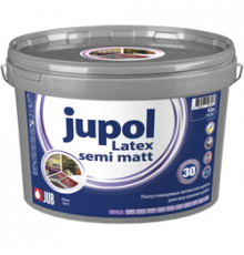 Краска латексная для внутренних работ JUPOL Latex semi matt База А (1001) полуглянцевая 5 л. JUB