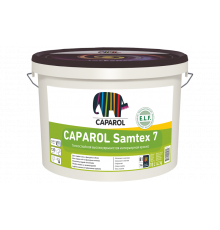 Краска латексная моющаяся для внутренних работ CAPAROL Samtex 7 белая 10 л. ПОЛЬША