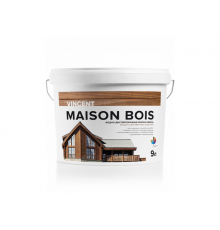 Краска-лазурь водно-дисперсионная для защиты деревянных изделий Vincent Maison Bois База А, 9 л