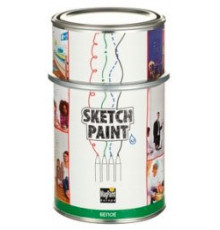 Краска маркерная двухкомпонентная водно-дисперсионная Magpaint SketchPaint бесцветная матовая 0,5 л.