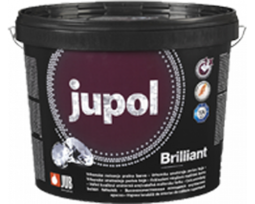 Краска моющаяся супербелая высокоукрывистая для внутренних работ JUPOL Brilliant База А (1001) 15 л (1/24) "JUB"