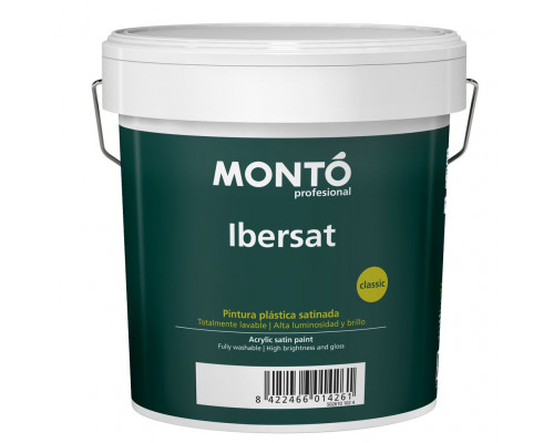 Краска на водной основе для стен и потолков Monto IBERSAT BASE шелковисто-матовая база С 0,75 л.