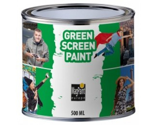 Краска на водной основе GreenscreenPaint зеленая 0,5 л. Magpaint