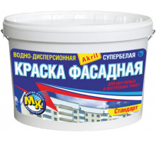 КРАСКА "ФАСАДНАЯ-Стандарт" МК ДЛЯ НАРУЖНИХ РАБОТ 14 КГ