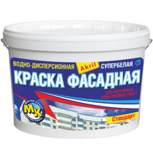 КРАСКА "ФАСАДНАЯ-Стандарт" МК ДЛЯ НАРУЖНИХ РАБОТ 40 КГ