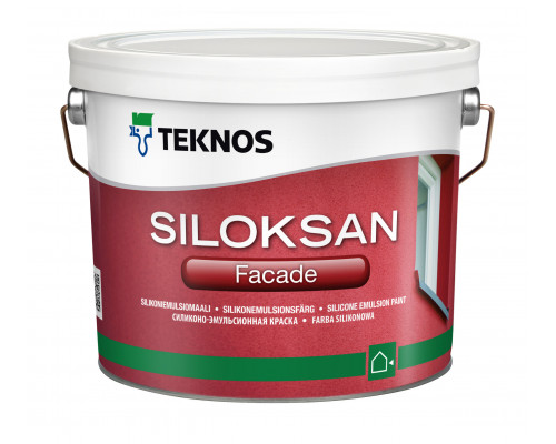 Краска силиконо-эмульсионная фасадная Teknos Siloksan / Силоксан РМ3 2,7 л.