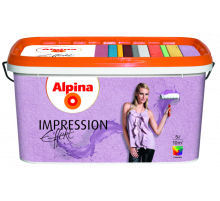 Краска структурная дисперсионная Alpina Impression Effekt белая 10 л.