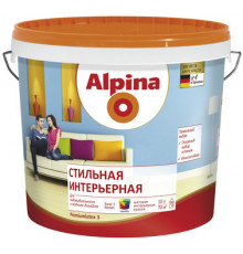 Краска универсальная Alpina Стильная Интерьерная для внутренних работ База-1 матовая 10 л.
