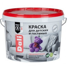Краска в/д РОГНЕДА DALI акриловая для детских и гостиных гипоаллергенная 5л.