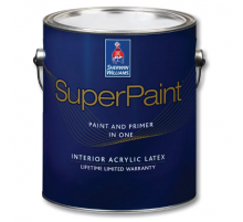 Краска винил-акриловая Шервин Уильямс / Sherwin-Williams SuperPaint Interior Latex Flat матовая 3,785л.