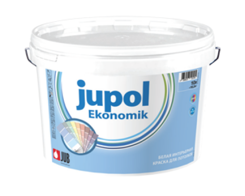 Краска водно-дисперсионная для стен и потолков белая матовая Jupol Ekonomik 15 л. (1/24) "JUB"