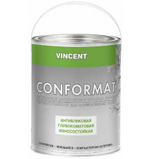 Краска водно-дисперсионная интерьерная антибликовая Vincent Conformat база С, глубокоматовая 0,7 л