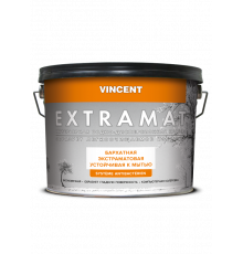 Краска водно-дисперсионная интерьерная бархатная Vincent Extramat база С, экстраматовая 8,1 л