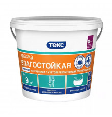 Краска водно-дисперсионная интерьерная влагостойкая 7 кг, Текс