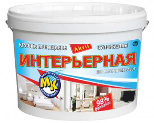 Краска водно-дисперсионная МК Интерьерная акриловая 14 кг