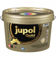 Краска водно-дисперсионная моющаяся шелковисто-матовая JUPOL Gold База А (1001)  10 л. JUB