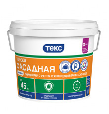 Краска водно-дисперсионная "УНИВЕРСАЛ" фасадная база A 13 кг. Текс