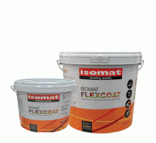 Краска высокоэффективная эластичная гидроизоляционная Flexcoat белая 10 л. Isomat