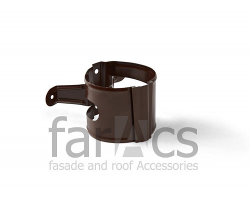 Крепление трубы на дерево FarAcs СТАЛЬ 125/90 (Полиэстер-RAL 8017)
