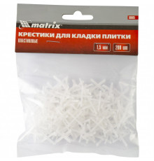 Крестики, 1,5 мм, для кладки плитки, упаковка 200 шт Matrix