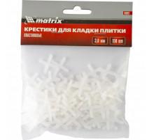 Крестики, 3 мм, для кладки плитки, упаковка 150 шт Matrix