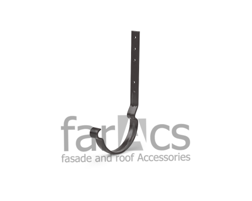 Кронштейн желоба FarAcs СТАЛЬ 125/90 (Полиэстер-RAL 8017)  