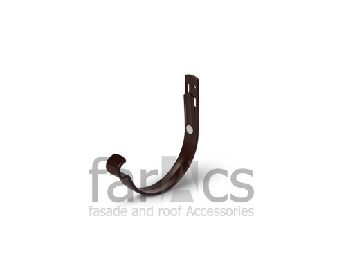 Кронштейн желоба короткий FarAcs СТАЛЬ PREMIUM 125/90 (PLU-RAL 8017)