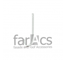 Кронштейн желоба металлический 230 мм. FarAcs 125/82 (для ПВХ) Белый
