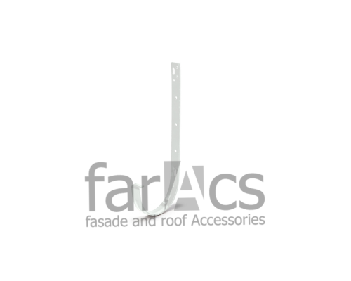 Кронштейн желоба металлический 230 мм. FarAcs 125/82 (для ПВХ) Белый