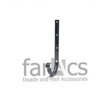 Кронштейн желоба металлический усиленный для ПВХ FarAcs PREMIUM 152/100 Серый графит