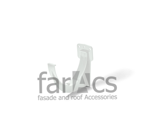 Кронштейн желоба пластиковый 120 мм. FarAcs ПВХ 125/82 Белый