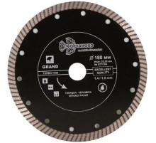 Круг алмазный TURBO GRAND - 180 х 8 х 22,23 мм - Ультра тонкий - (Trio-Diamond)