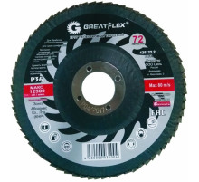 Круг лепестковый торцевой GREATFLEX (72 лепестка): 125 х 22,2 мм, Р120. Cutop