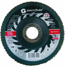 Круг лепестковый торцевой GREATFLEX (72 лепестка): 125 х 22,2 мм, Р60. Cutop