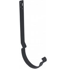 Крюк длинный полоса 338 мм. Grand Line 125/90 мм. Matte PU RAL 7024 Мокрый асфальт
