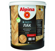 Лак акриловый для паркета и полов Alpina Аква шелковисто-матовый 10 л.