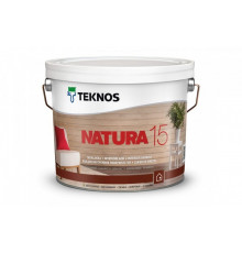 Лак акриловый Текнос Натура-15 / Teknos Natura-15 полуматовый 2.7 л.