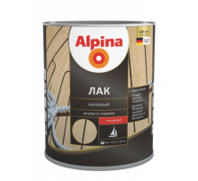 Лак алкидно-уретановый палубный Alpina шелковисто-матовый 0,75 л.