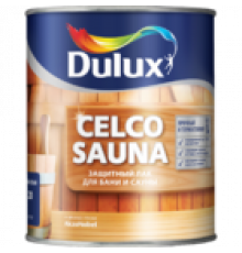 Лак для бань и саун на водной основе Dulux Celco Sauna матовый 2,5 л.
