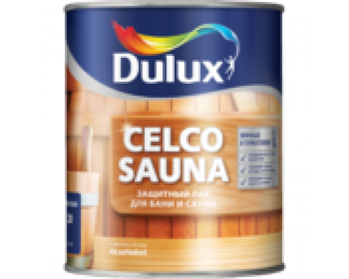 Лак для бань и саун на водной основе Dulux Celco Sauna матовый 2,5 л.