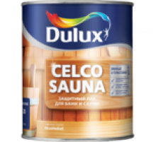 Лак для бань и саун на водной основе Dulux Celco Sauna полуматовый 2,5 л.